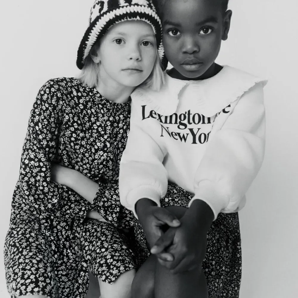 ZARA Kids | Black | FLORAL SHIRTDRESS